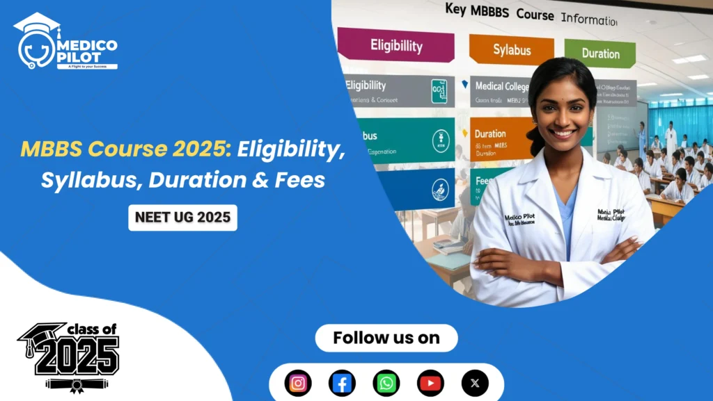 MBBS course 2025, MBBS Eligibility criteria, MBBS Duration and fees, MBBS syllabus, mbbs degree, medicopilot