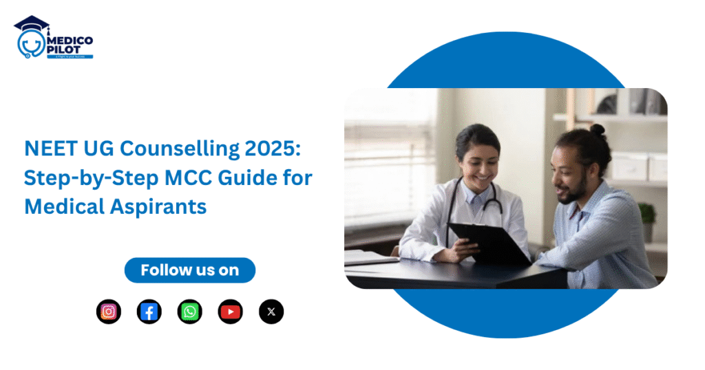 NEET UG Counselling 2025 process step-by-step infographic, NEET UG Counselling 2025, MCC NEET counselling, MBBS admission 2025, NEET Counselling in India, NEET registration process