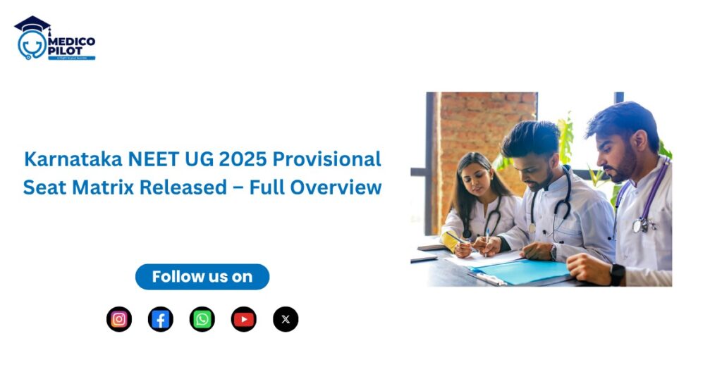 Karnataka NEET UG 2025 Provisional Seat Matrix Released, karnataka neet ug 2025,