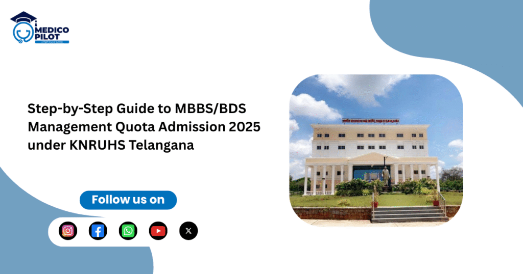 MBBS/BDS Management Quota 2025 Telangana, MBBS/BDS Management Quota 2025 Telangana, KNRUHS MBBS admission, Telangana private medical colleges, NEET Counselling in India, Telangana Management Quota Admission 2025
